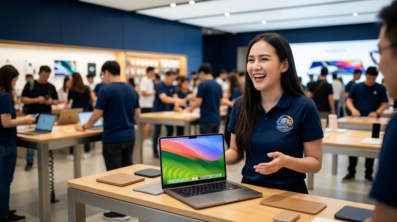 ภาพประกอบบทความ macbook pro 14 inch m3 max 2023 สร้างด้วย AI