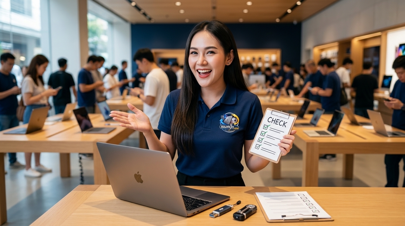 ภาพประกอบบทความ macbook air 13 inch M4 2025 สร้างด้วย AI