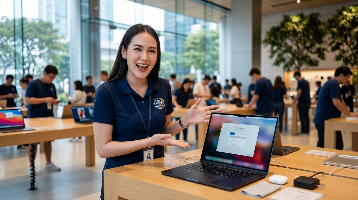 ภาพประกอบบทความ macbook air 15 inch M5 2026 สร้างด้วย AI