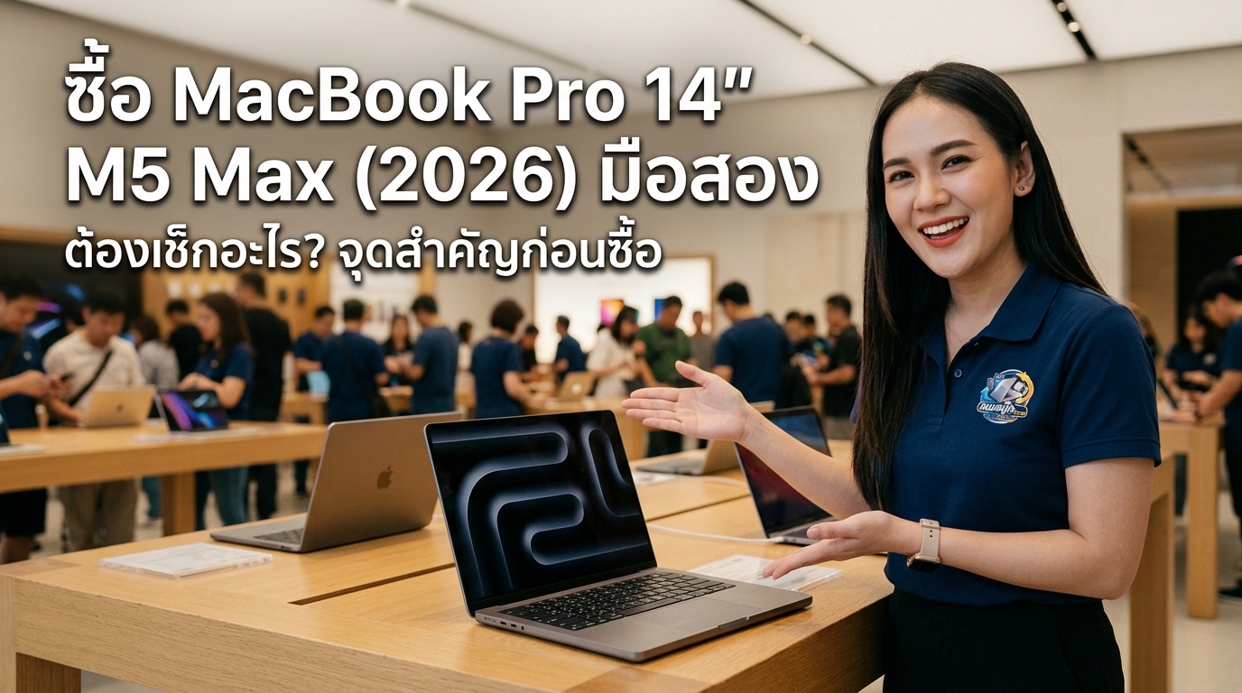 ภาพประกอบบทความ macbook pro 14 inch m5 max 2026 สร้างด้วย AI