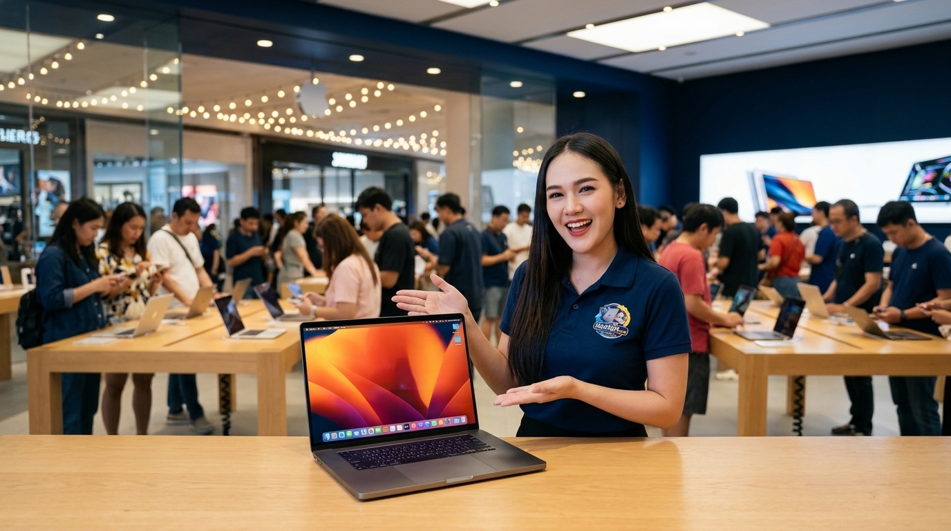 ภาพประกอบบทความ macbook pro 16 inch m5 max 2026 สร้างด้วย AI
