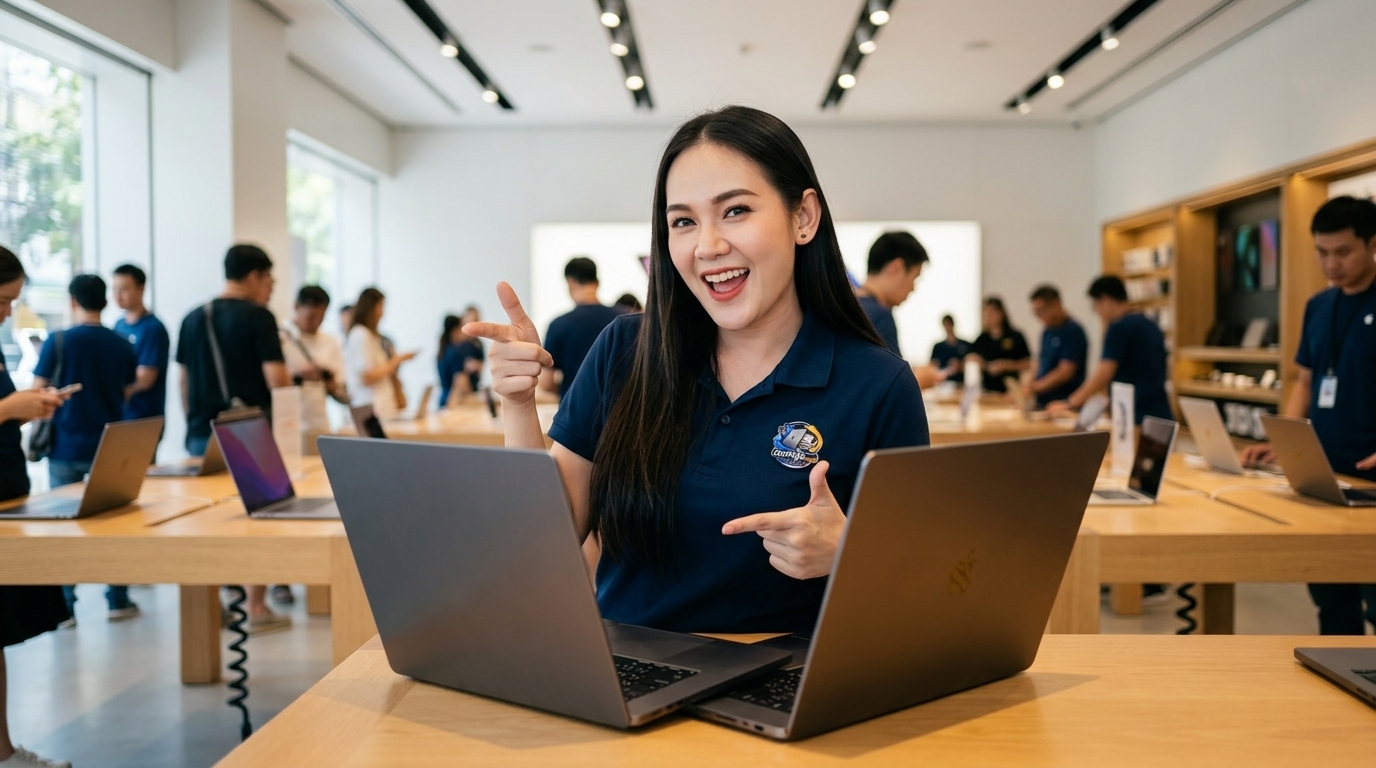 ภาพประกอบบทความ macbook pro 16 inch m2 max 2023 สร้างด้วย AI