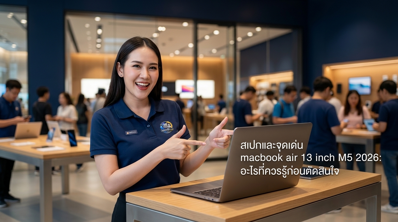 ภาพประกอบบทความ macbook air 13 inch M5 2026 สร้างด้วย AI