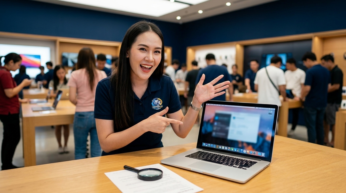 ภาพประกอบบทความ macbook pro retina 15 inch 2014 สร้างด้วย AI