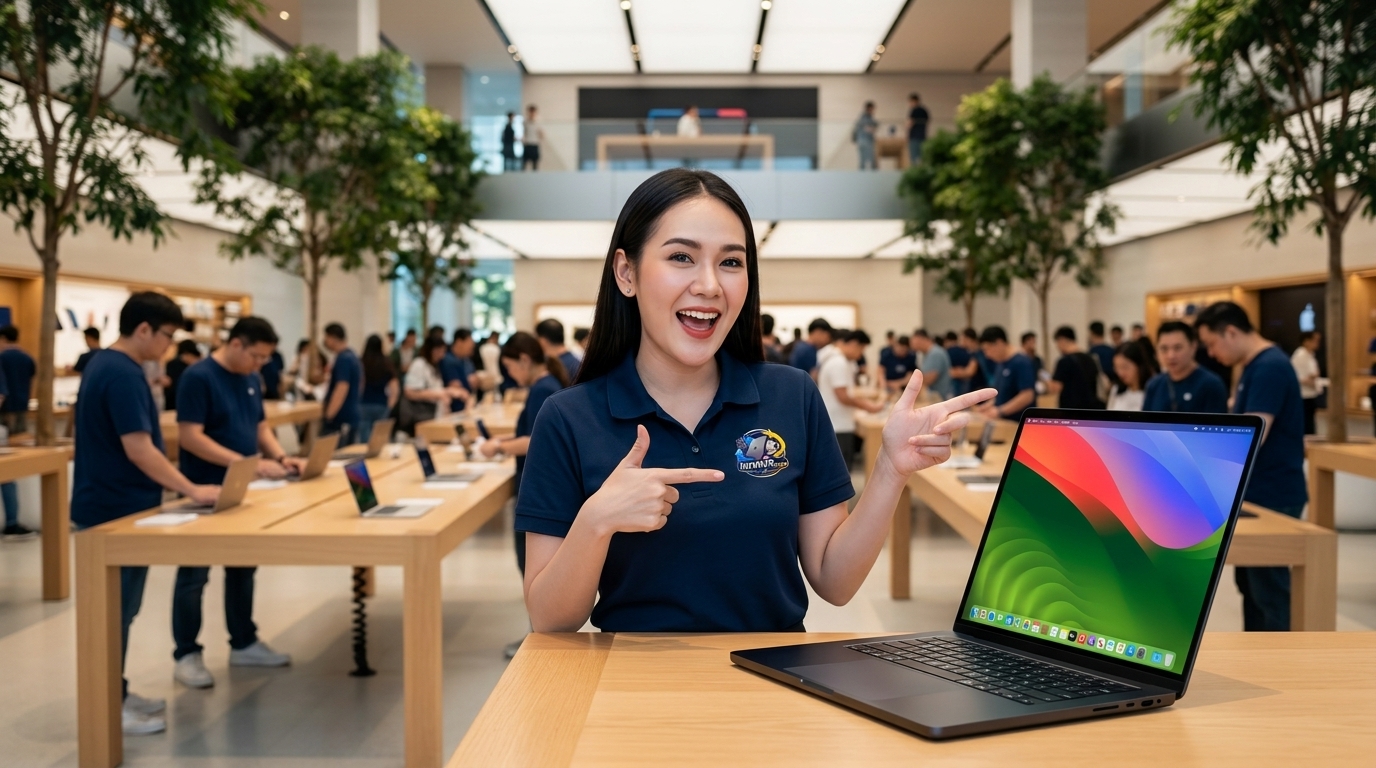 ภาพประกอบบทความ macbook air 15 inch M4 2025 สร้างด้วย AI